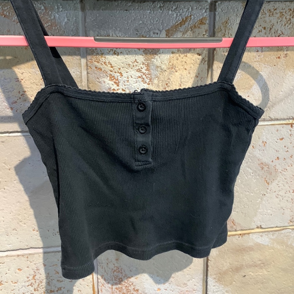 Brandy Melville black tank top.  OS.